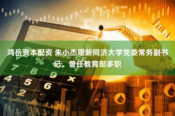 鸿岳资本配资 朱小杰履新同济大学党委常务副书记，曾任教育部多职